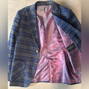 Blue Plaid Boys Suit (size 14-16)